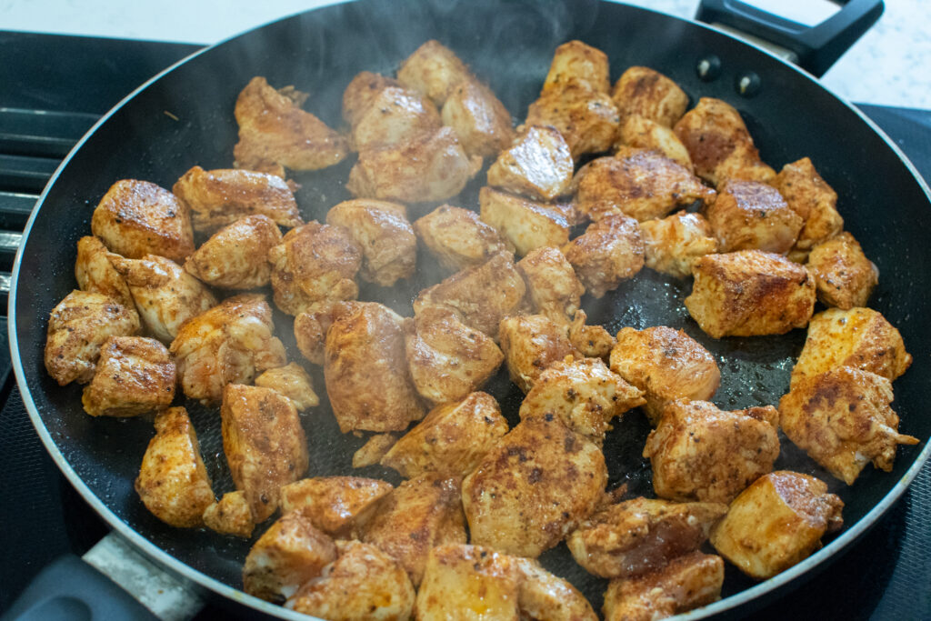 high protein chicken skillet